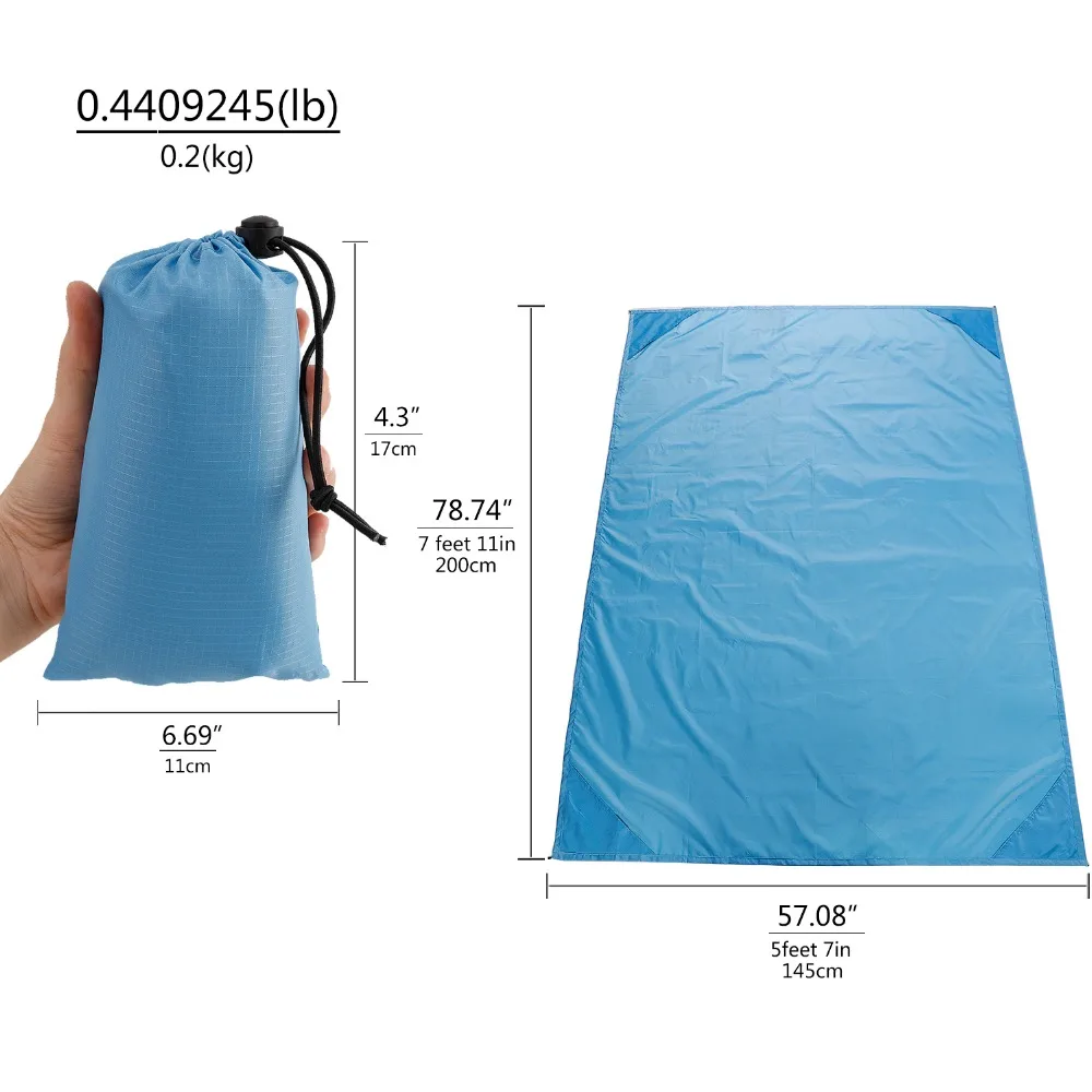 Camping Mat Ultralight Pocket Footprint Waterproof Picnic Beach Blanket Camping Outdoor Tent Tarp Multifunctional Camping Mat Ultralight Pocket Footprint Waterproof Picnic Beach Blanket Camping Outdoor Tent Tarp Multifunctional