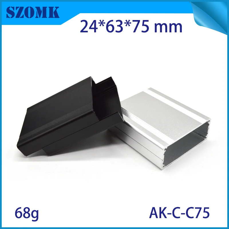 Szomk Custom Diy Extruded Aluminum Heat Sink Enclosure for inverter relay GPS tracker aluminum box audio display junction box (2)