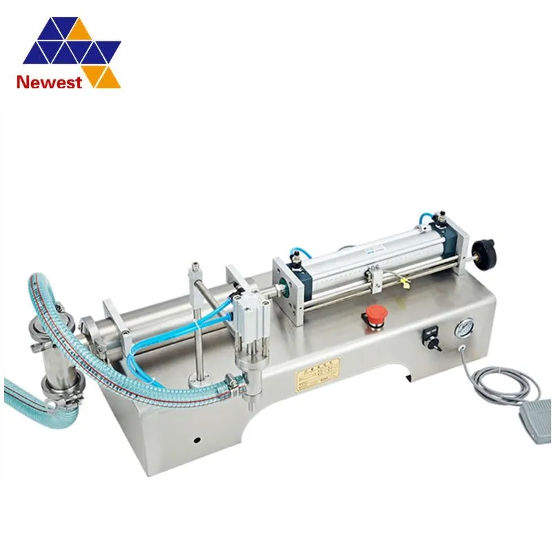 

Fully Pneumatic Liquid Filling Machine Liquid Drink Wine Water Oil Shampoo Piston Filler Single Head Vinegar Soy Sauce Milk Fill