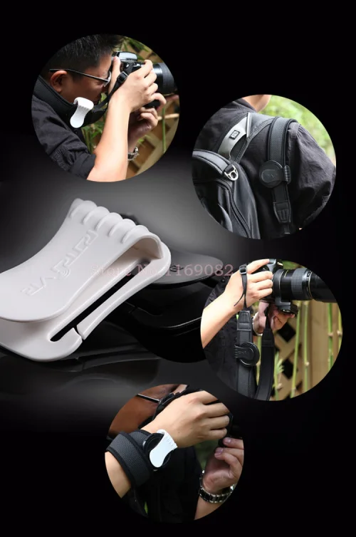 2pcs white Lens cover clip Holder slr dustc single digital camera