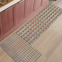 Ретро этнический Цветок Цветочные геометрические аксессуары для ванной комнаты Набор грязи мусора грязи Trapper ботинок механический скребок моющийся, напольный