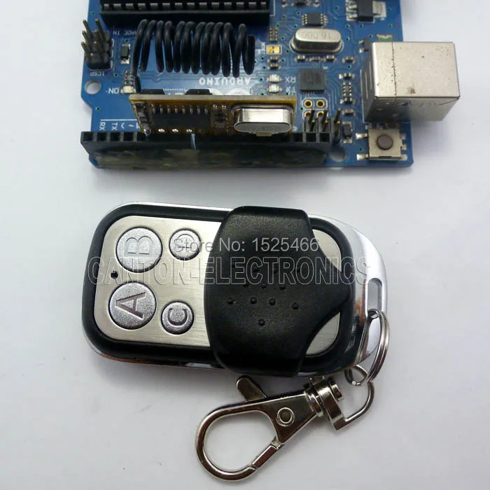 

433Mhz UNO Wireless Decoding Kit 5V RF Remote Control + EV1527 Keyfob for Remote control switch Mega2560 DUE