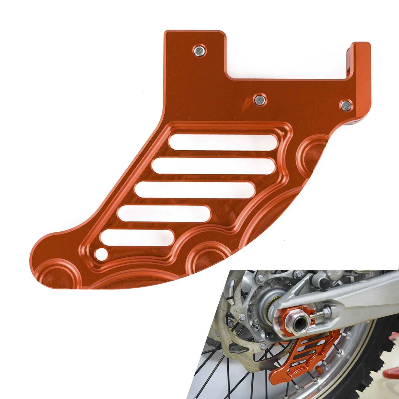 NICECNC Billet CNC Rear Brake Disc Guard For KTM 125 250 300 350 450