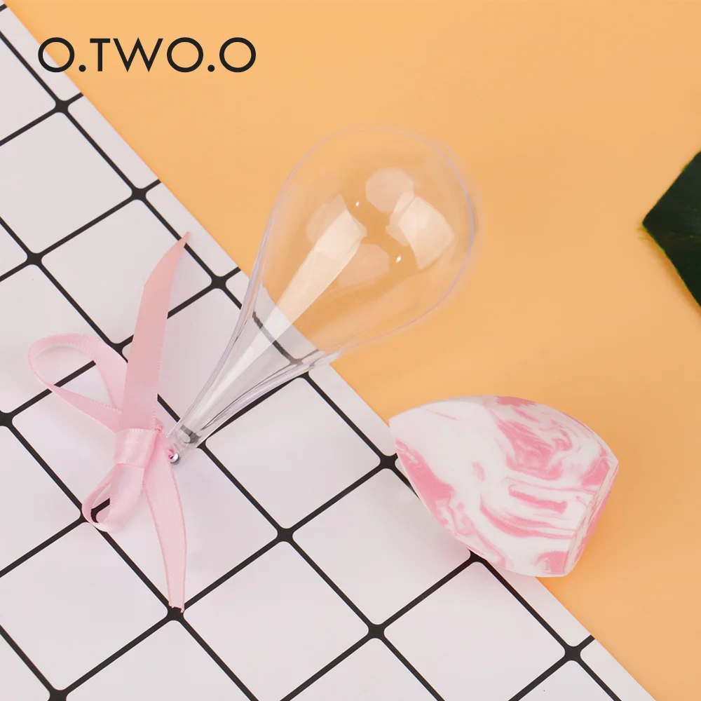 

O.TWO.O Makeup Sponge Cosmetic Puff Drop Shape Face Blending Foundation Powder Puff Microfiber Fluff Surface Velvet Sponge