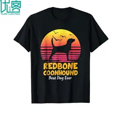 Redbone Coonhound Best Dog Ever Винтаж для любителей собак 2019 Летняя мужская футболка с короткими рукавами