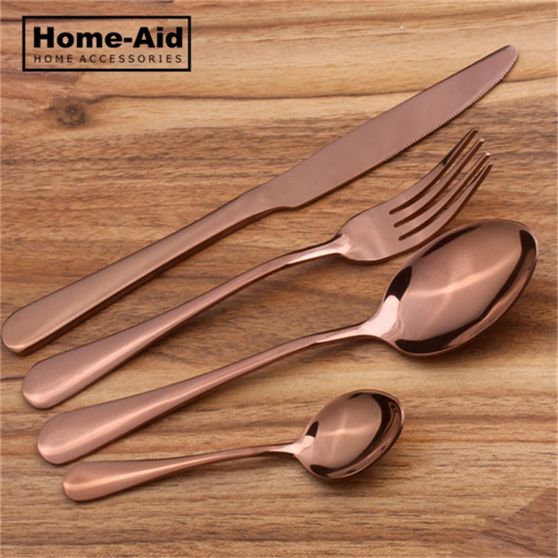 Gold-Dinnerware-Set-Stainless-Steel-Cutlery-Set-4-Pieces-Black-Knife-Fork-Set-Tableware-Gold-Silver.jpg_640x640