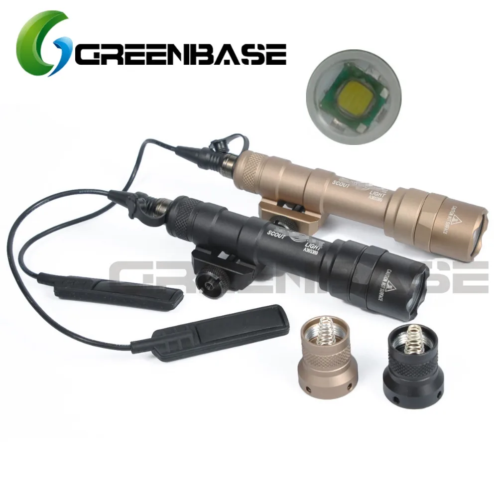 Greenbase SF M600B тактический пистолет M600 флэш-светильник мини-разведчик светильник светодиодный фонарь CREE оружейный светильник с дистанционным хвостовым переключателем