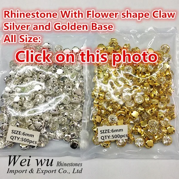 Sewing Rhinestone In Claw 6mm