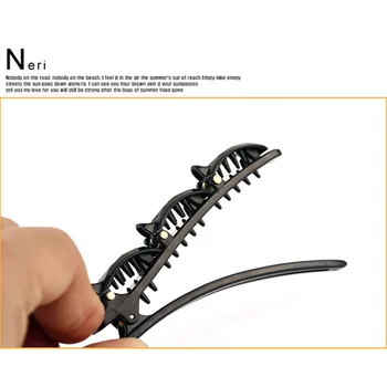 

New Fashion hair braider Claw Women Girl Hairdressing Salon Clamp Hairpin Bang Grip Accessories Pins 4 Colors hair braiding