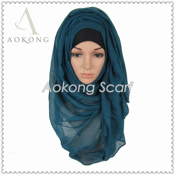 10 шт./лот исламский мусульманский хиджаб шарф твердый вискозный hijabs Модные макси шали из фуляра женские длинные шарфы бандана обертывания