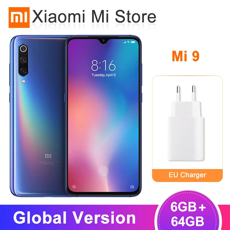 Global Version Xiaomi Mi 9 Mi9 Smartphone 6GB 64GB
