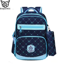 Baijiawei ortopédicos niños mochila mochilas bolsas de hombro mochila infantil chicos chicas bolsas escuela mochila para adolescentes