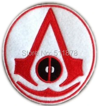 

Assassins Black Flag And Superhero Deadpool Movie TV Series Fancy Dress Costume Embroidered iron on patch TRANSFER APPLIQUE