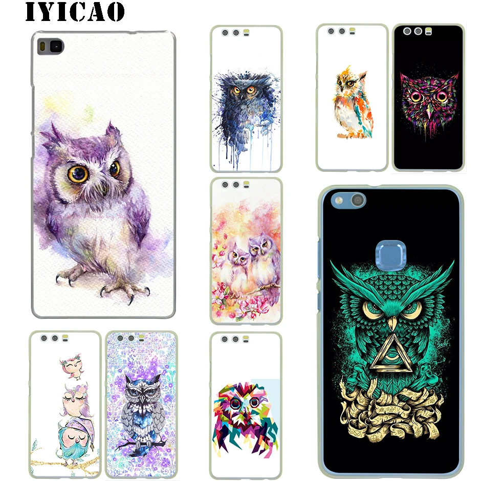 IYICAO Красочные Сова футляр для huawei P30 P20 P9 P10 плюс P8 Lite Pro P Smart 2019 Nova 2i 3i