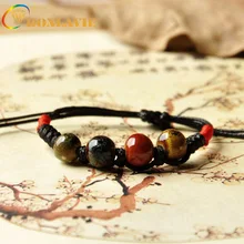 Для женщин Новое поступление ювелирные изделия ручной работы Винтаж бусины браслет ткачество Богемия керамика очаровательный браслет керамический орнамент
