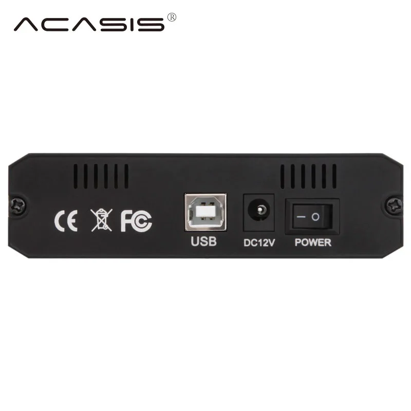 Acasis корпус для жесткого диска USB 2,0 IDE SATA чехол HDD 3,5 'Корпус жесткого диска алюминиевый HDD шкатулка ноутбук HD Extemo#35