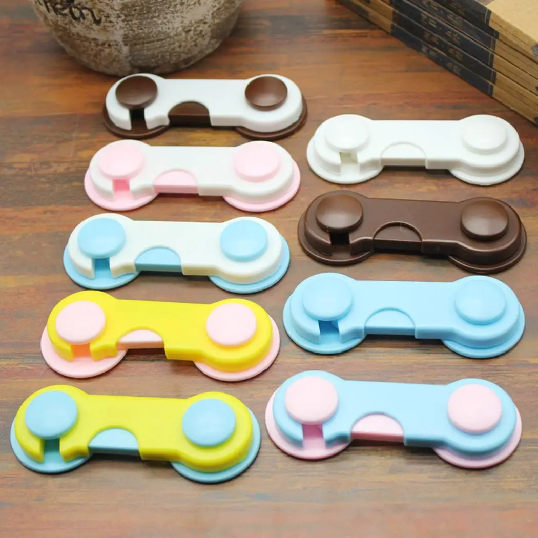 

1pc Plastic Cabinet Lock Child Safety Baby Protection From Children Safe Locks for Refrigerators Baby Security Drawer Latches