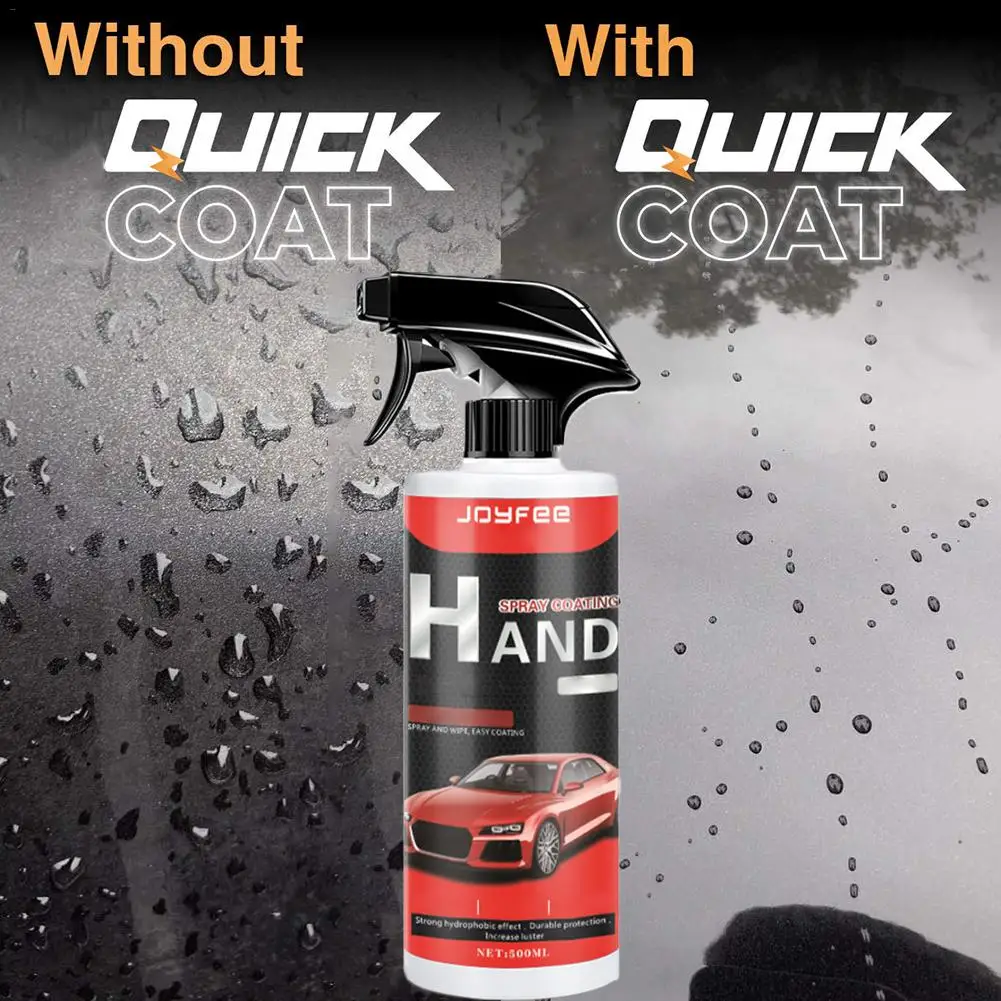 

Ceramic Car Coating Polish Spray Sealant Fast Coat Nano Coating 500ML Fast Ceramic Coat Without Water Wash Shine Protect