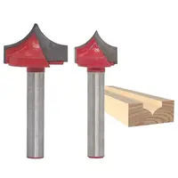 חיתוך קצה כרסום קאטר כלי 6 ידית פיפיות חיתוך קצה חריטת עיצוב מוצרי העץ העגול Shank טיפ פי מיל (5)