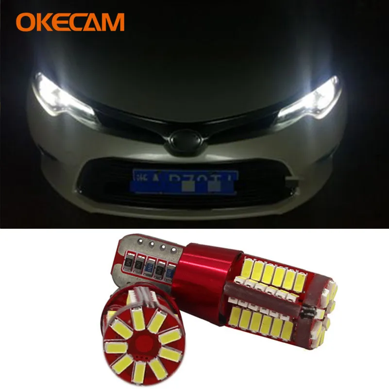 2 шт. Автомобильные светодиодные лампы CANBUS T10 W5W для Toyota Corolla Yaris Avensis Auris Hilux Camry Rav4