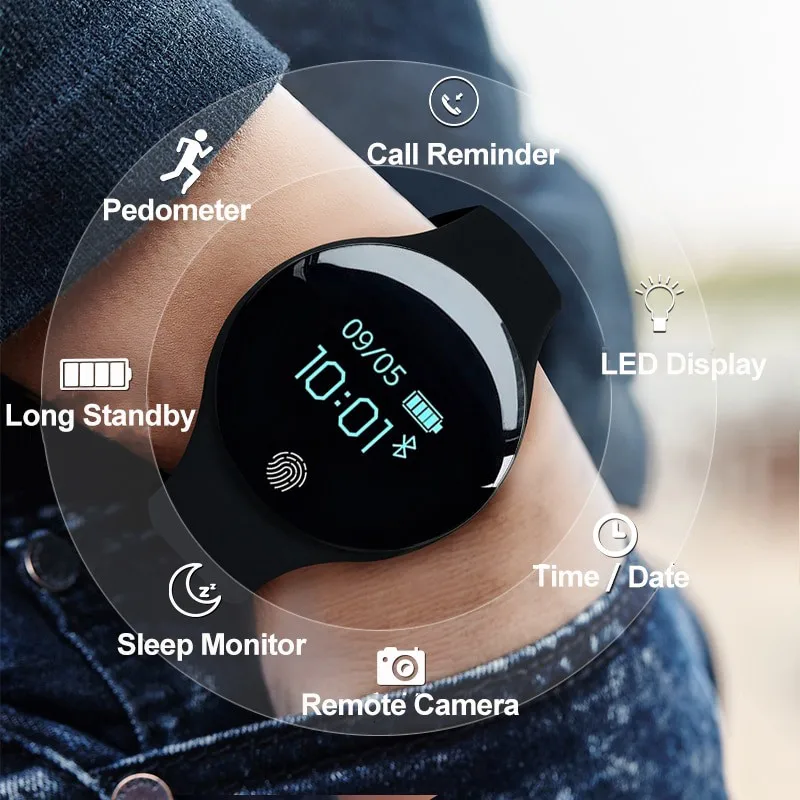 CAINUOS 2019 New Men Sport Fitness Watches Smart Bracelet Activity Pedometer Waterproof Wearable Device Women digital Watch