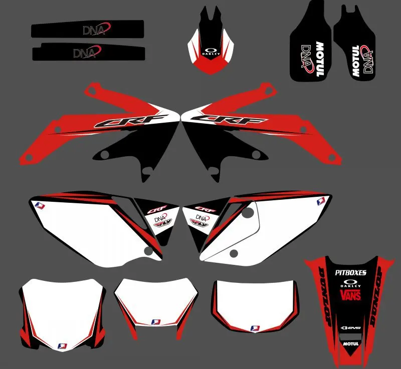 MOTORCYCLE GRAPHICS & BACKGROUNDS DECALS STICKERS For Honda CRF450X CRF 450X 450 X 2005 2006 2007-2016 2017 2018 MOTORCYCLE GRAPHICS & BACKGROUNDS DECALS STICKERS For Honda CRF450X CRF 450X 450 X 2005 2006 2007-2016 2017 2018