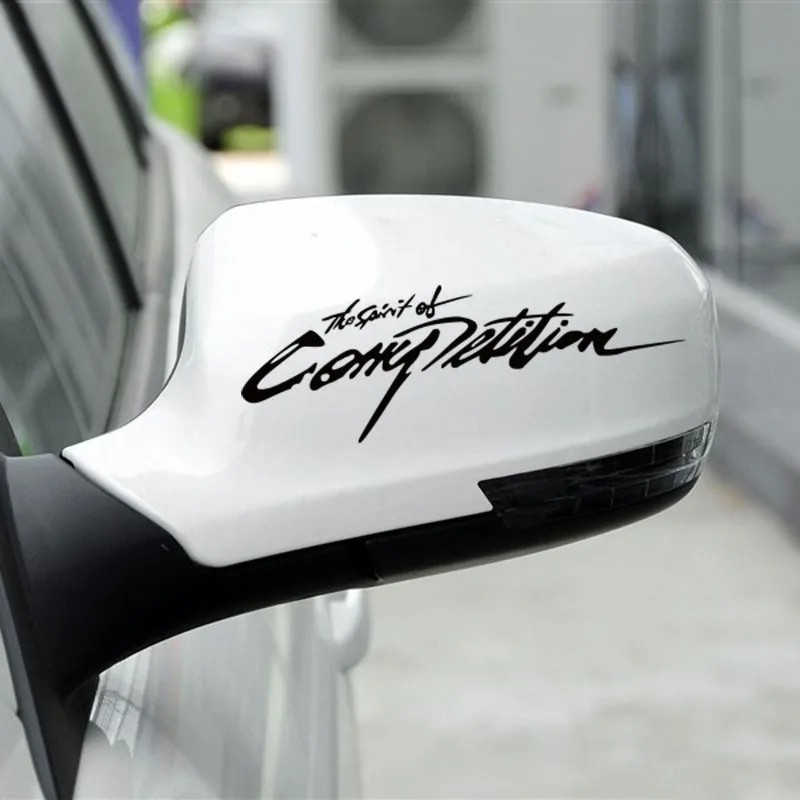 Car rearview mirror Car styling the sprit of competition Car Sticker