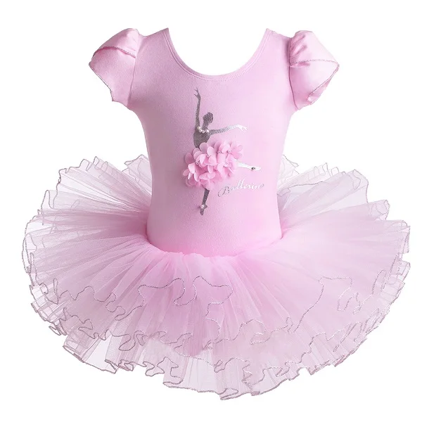 Балетное платье для девочек; Одежда для танцев для девочек; Детские балетные костюмы-пачки для девочек; танцевальное трико; гимнастическое балетное платье-пачка - Цвет: B160 Pink