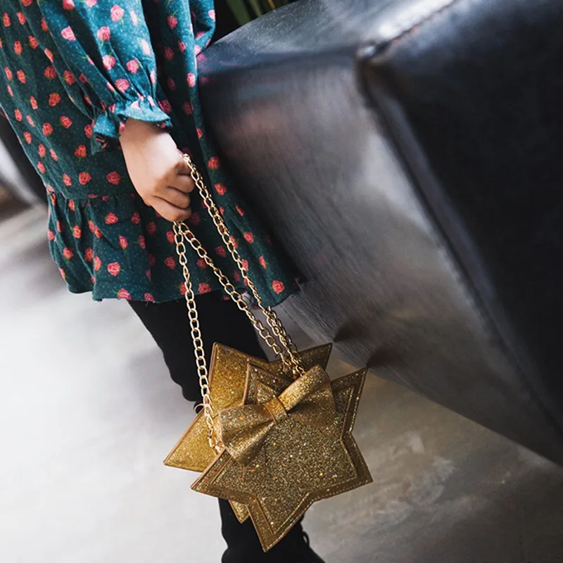 Kids Girls Star Women Sweet Messenger Bag Glitter Sequins Crossbody Shoulder Bag Small Envelopes Bags Party Clutch Handbags (5)