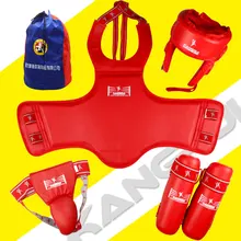 KANGRUI профессиональное защитное оборудование sanda, стандартная игра sanda guards/шлем/защита для ног/ниже протектор для мужчин и женщин/Сумка