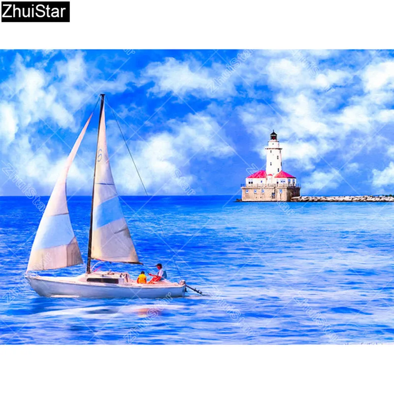 beautiful-day-for-sailing-chicago-harbor-light-mark-e-tisdale