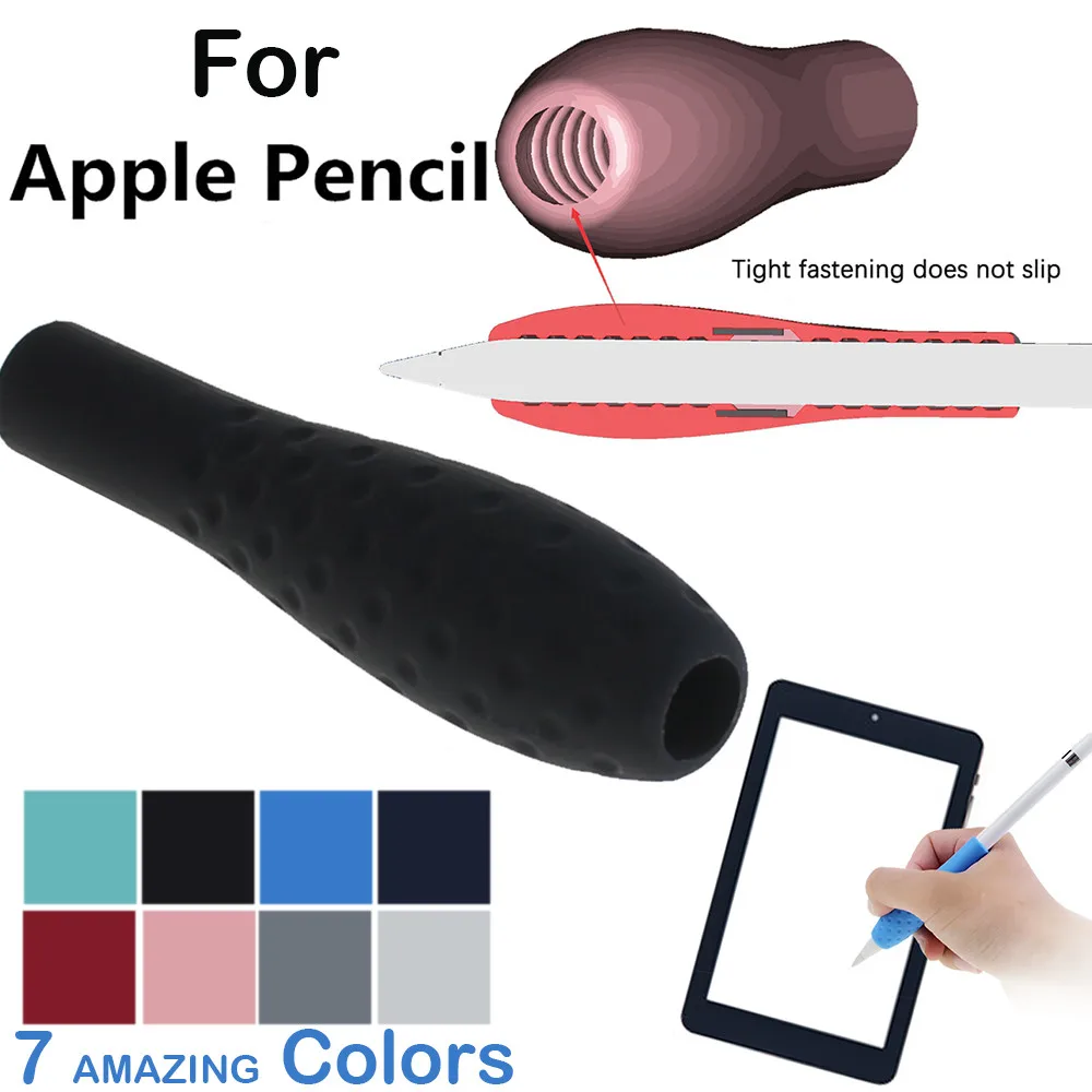 

Protective Skin Silicone Grip Holder for Apple iPad Pro/iPad 2018 (6th Gen) cover Protector For Apple Pencile cap Holder