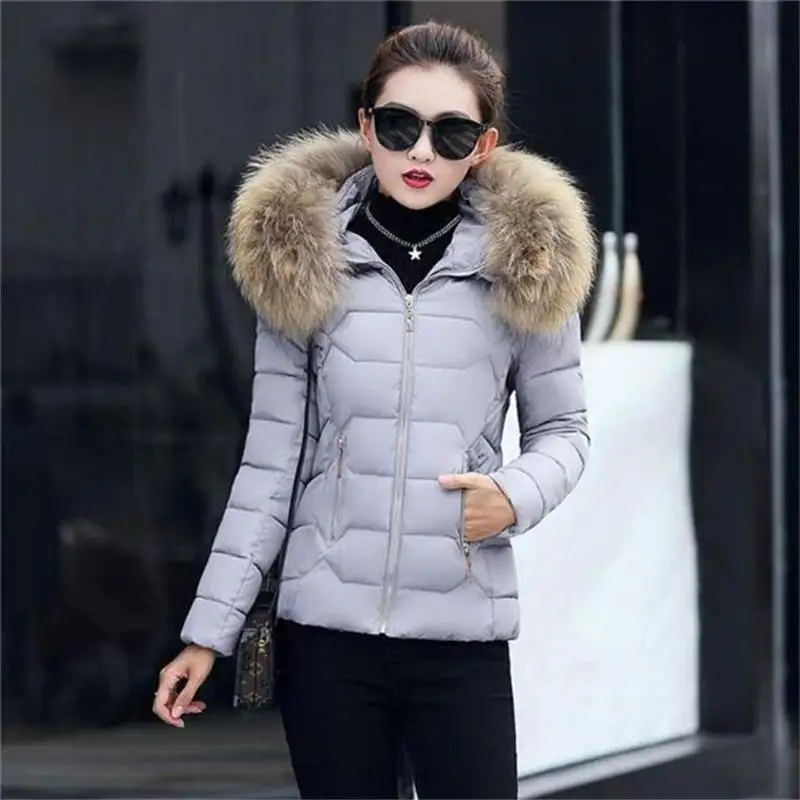 Parka Épais 100 Fourrure Longues Beige Manteau Porter Capuchon Manteaux gray Neige Vrai Laveur Manches Femmes À red Femme Collier Wine pink black blue D'hiver De Chaud Raton Nouvelle Veste 2018 red YIqOHO