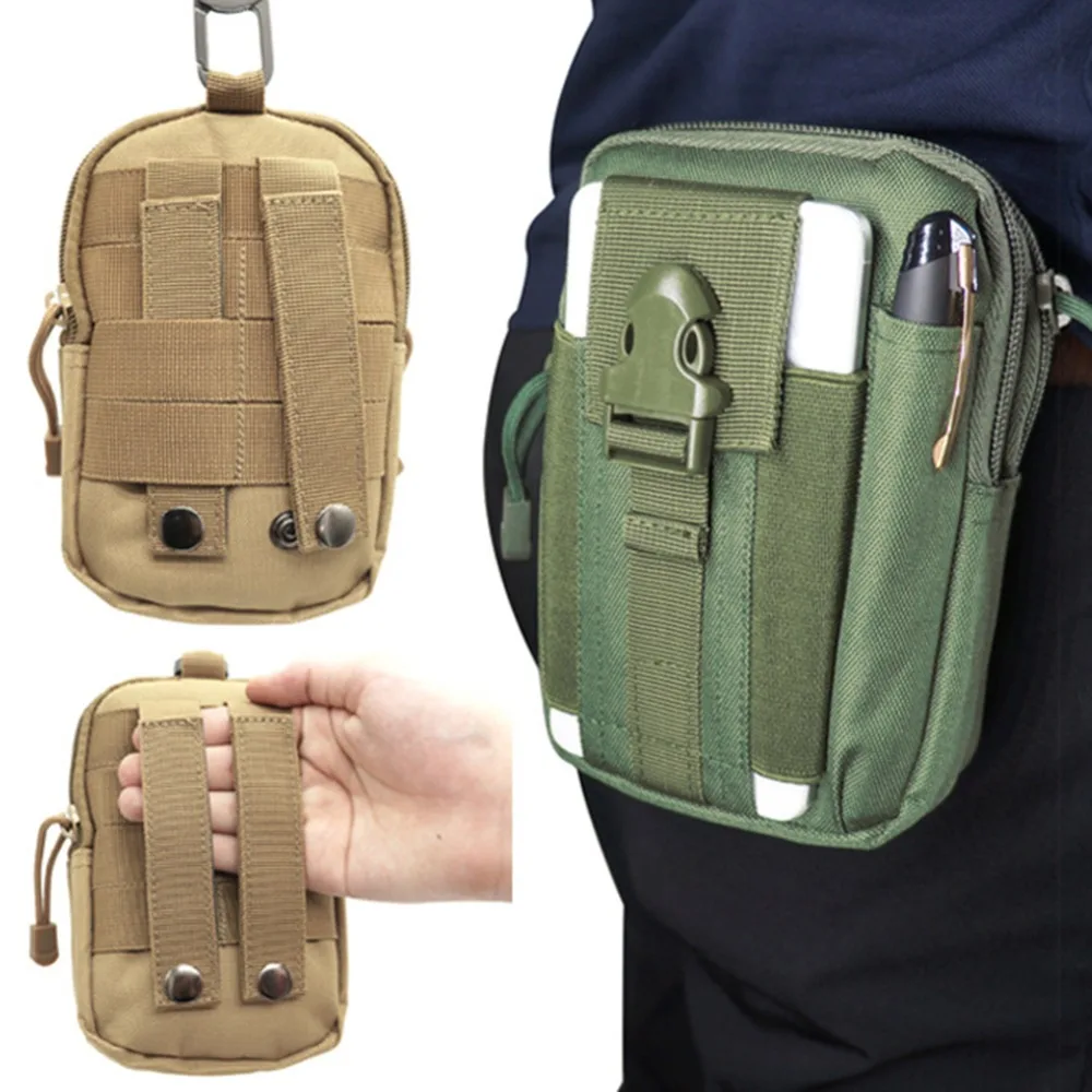 

Pouch Universal Outdoor Sports Belt Waist Pack Bag Military Waist Gadget Pocket Security Carry Case