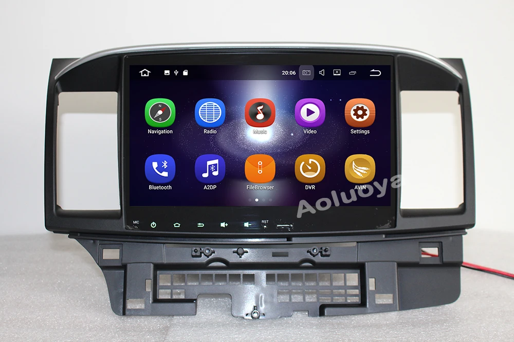 Sale Aoluoya 10.2" IPS 2GB RAM Android 7.1 CAR DVD GPS Navigation For Mitsubishi Lancer 2007-2012 2013 2014 2015 Car radio multimedia 1