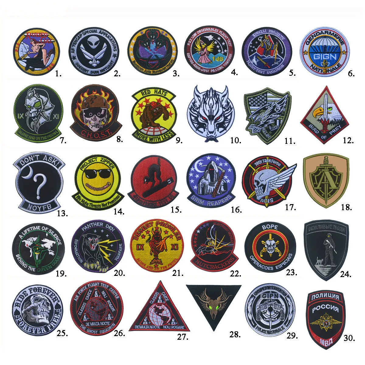 

High Quality Embroidered Patch Armband Badge Tactical Morale Badges Embroidery Patches Appliques Diy Heat Transfers for Clothes