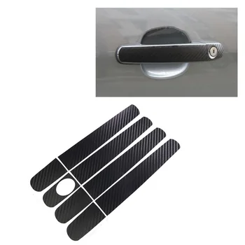 

JEAZEA Carbon Fiber Car Door Handle Sticker For Ford Focus 2012 2013 Focus Hatchback 2006 2007 2008 2009 2010 Escape Kuga 2013