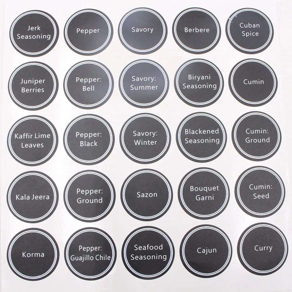 13 шт. круглые аксессуары клей классификация кухонные ярлыки на бутылки | Наклейки на стену -33055390153