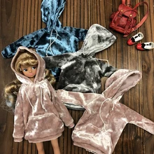 1PCS Doll's Blyth Clothes Casual Sport Hoodie for Blyth Coat for Azone licca momoko barbies Clothing for 1/6 Doll accessories