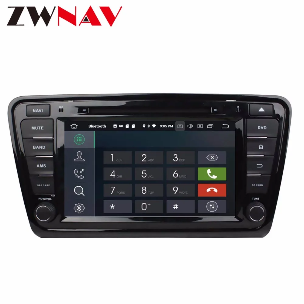 Discount 4G+32G android 8.0 car dvd player head unit for VW OCTAVIA 2014 -2016 multimedia player car radio stereo gps navigation BT wifi 1