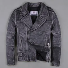 Мужская приталенная винтажная мотоциклетная кожаная куртка в стиле рок, панк, Мужская мотоциклетная куртка с отворотом, кожаная одежда для мужчин, S-XXXL, Черная