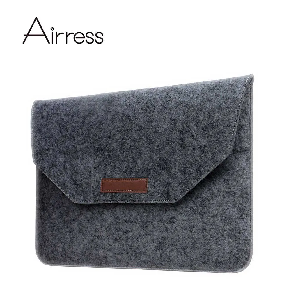 

Airress Wool Felt Handbag Pouch Sleeve Envelope Bag for 15" MacBook Air for 15" MacBook Pro for 15" MacBook Pro with Retina