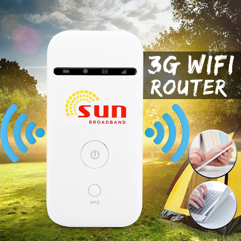 

Portable 3G Mobile WiFi MIFI Wireless Pocket- Hotspot Router Broadband Unlockeds