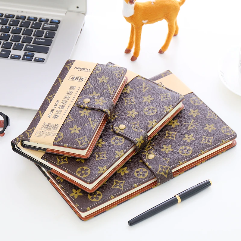 

Luxury Brand Notebook Vintage 25K Portable Office Buckle Business Notebook 1PCS
