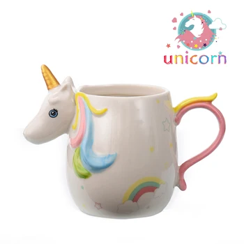 

Unicorn rainbow coffee mugs ceramic cups and mugs creative drinkware cool mark