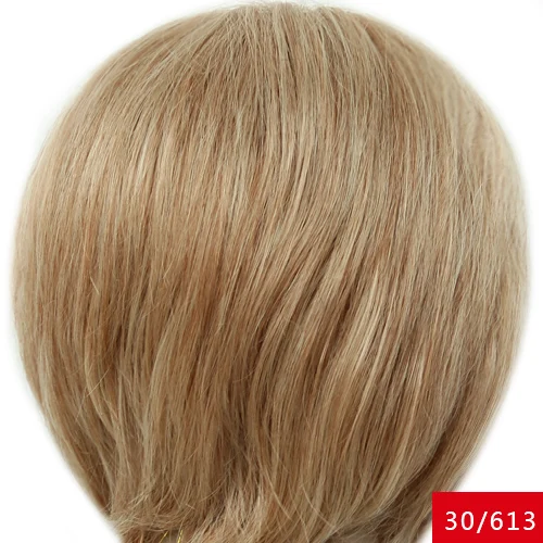 Maysu Short Fluffy Human Hair Wigs For White Women Multi-layered Curly Wigs  Monofilament Top Blonde Wig 15 Colors Free Shipping - Unknown - AliExpress