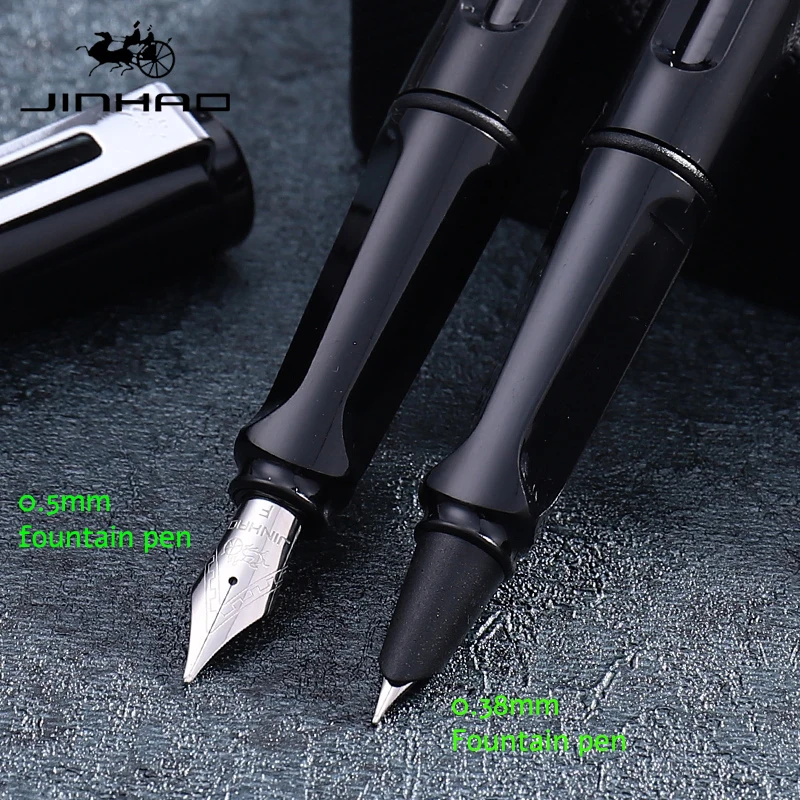 Jinhao599a авторучка чернильная ручка прозрачный пластик Pluma Stylo Plume Vulpen Stilografica канцелярский подарок для студента ручка опционально