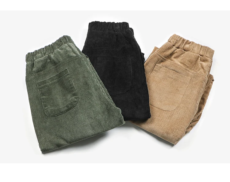 Зимние новые вельветовые брюки мужские толстые теплые модные ретро прямые брюки мужские уличные хип-хоп повседневные свободные джоггеры тренировочные брюки