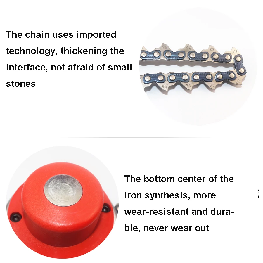 Силовой триммер для травы, стальной цепной пилы, легко режущая головка для кусторезки, авто наживка, садовые ремонтные инструменты