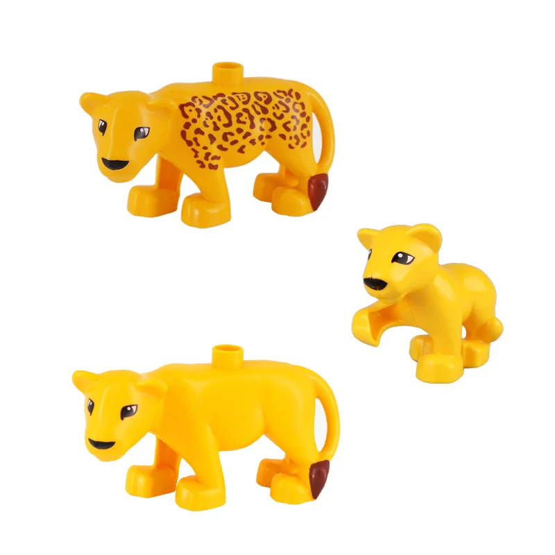 Leopard животных Рисунок классический крупные частицы здания Конструкторы интимные